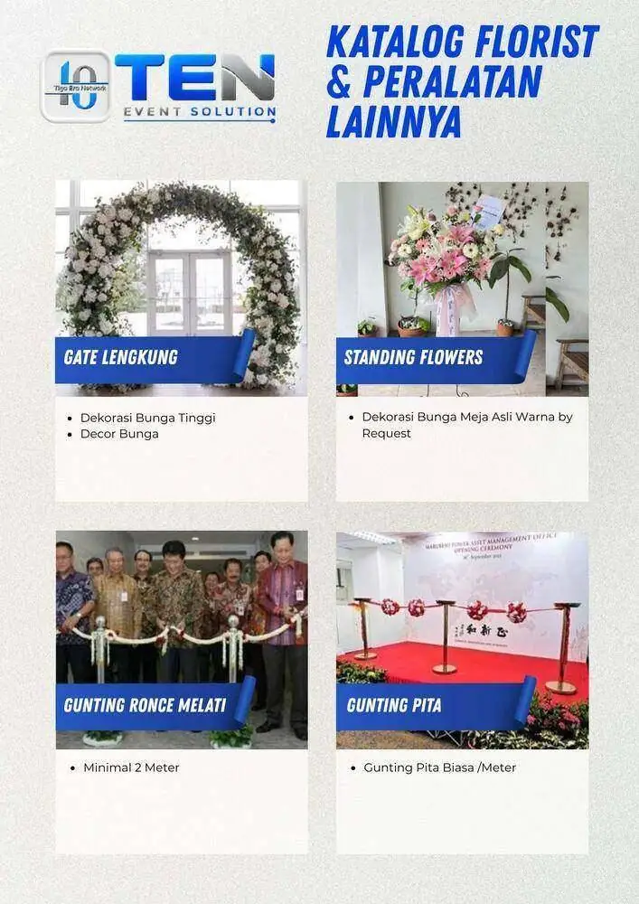 Katalog Florist dan Dekorasi Event