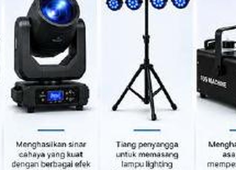 Moving Beam dan Standing Tripod Lighting Event